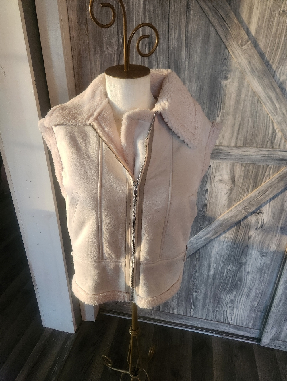 HYFVE Faux Shearling Zip Vest